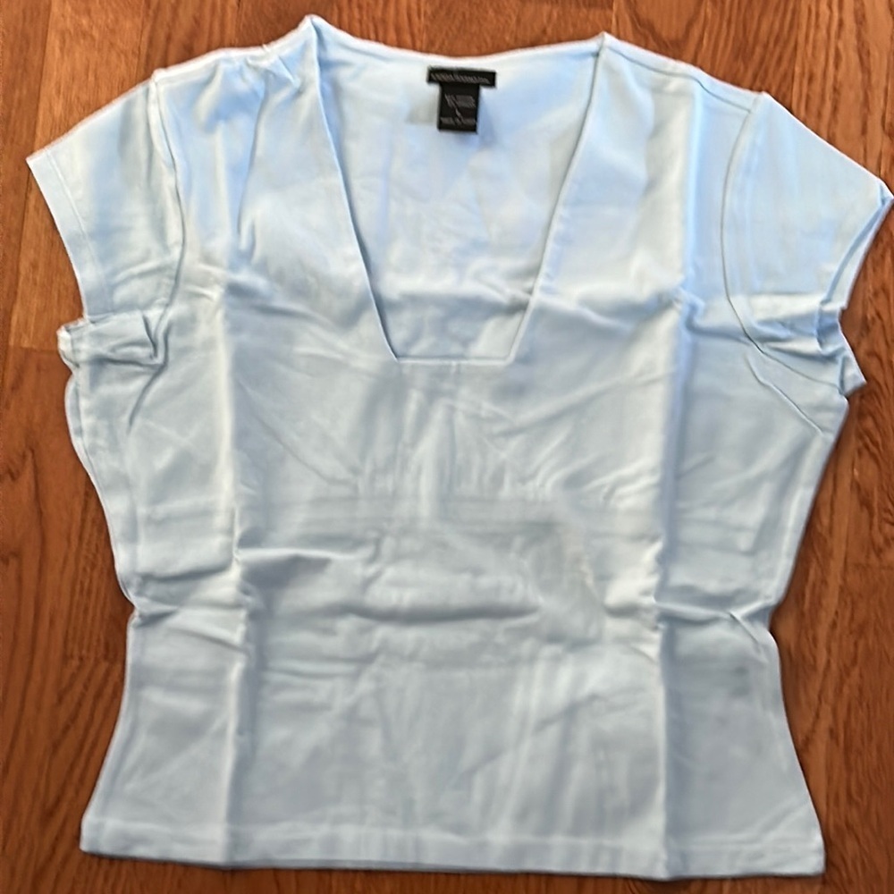 Mods Womens Blue Tee Size Large